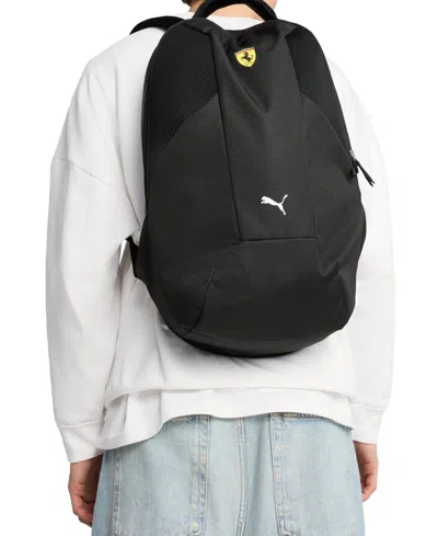 Puma X Ferrari Men's Logo Colorblocked Backpack In Black