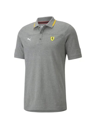 Puma X Ferrari Race Polo Shirt In Gray