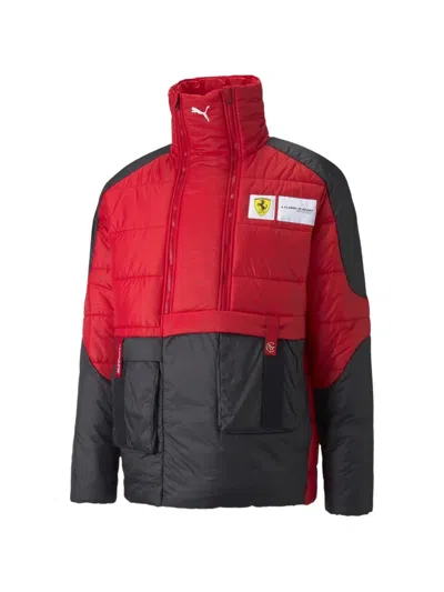 Puma X Ferrari Race Statement Padded Jacket In Red