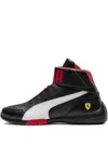 Puma X Ferrari Scuderia Kart Cat Mid Sneakers In Black
