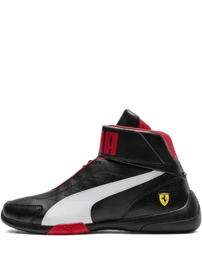 Puma X Ferrari Scuderia Kart Cat Mid Sneakers In Black