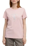 Puma X Ferrari Sportswear Cotton Graphic T-shirt In Pink