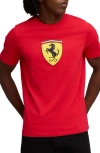 Puma X Ferrari Sportswear Shield Graphic T-shirt In Red