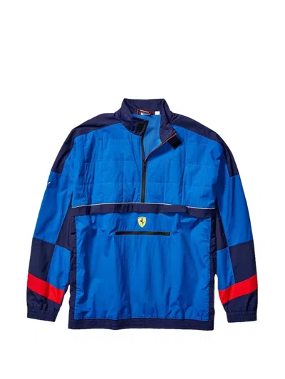 Puma X Ferrari Zip-neck Jacket In Blue