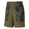 Puma X First Mile Trendy Casual Shorts 'olivegreen' In Green