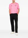 Puma X Fpf Logo-patch Graphic-print T-shirt In Pink