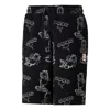 Puma X Garfield All Over Printed Shorts 'black' In Blue