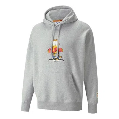 Puma X Garfield Hoodie 'grey' In Gold