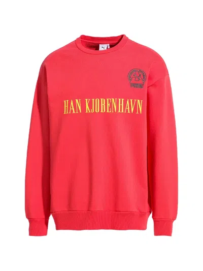 Puma X Han Kjøbenhavn Crew-neck Sweatshirt In Red