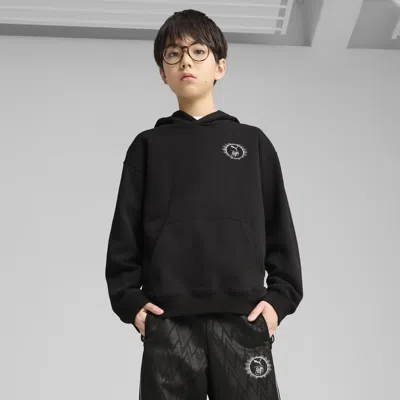 Puma X Harry Potter Big Kids' Relaxed Graphic Hoodie In Black