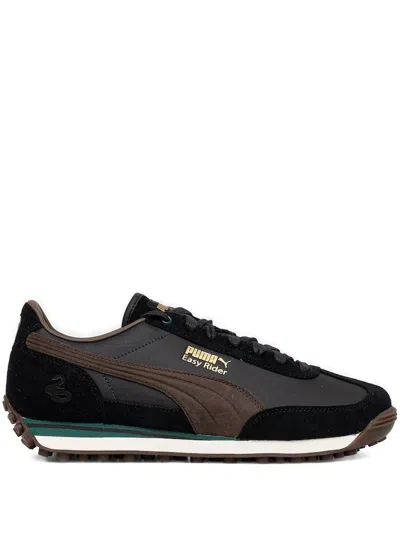 Puma X Harry Potter Easy Rider Leather Sneakers In Black
