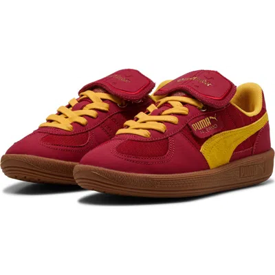 Puma X Harry Potter™ Kids' Palermo Sneaker In Dark Crimson-yellow Sizzle