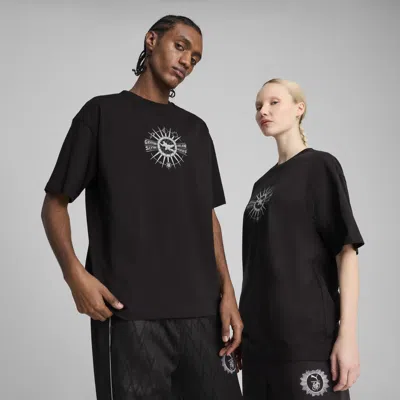 Puma X Harry Potter Men's Oversized Graphic T-shirt In Black