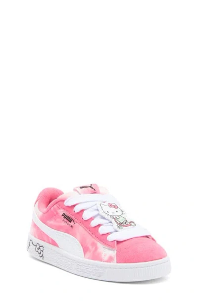 Puma X Hello Kitty® & Friends Kids' Suede Xl Sneaker In Magic Rose-peaceful Blue