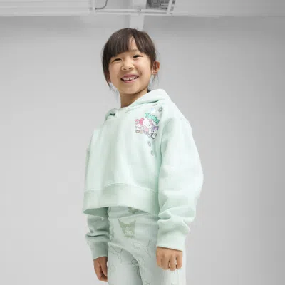 Puma X Hello Kitty® And Friends Little Kids' Relaxed Graphic Fleece Hoodie In Blue