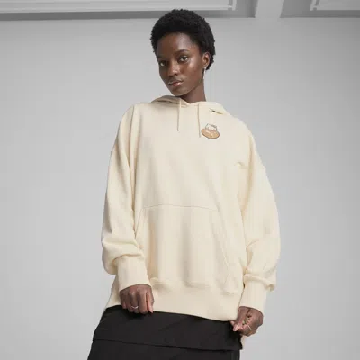 Puma X Hello Kitty® And Friends Women's Graphic Oversized Training Hoodie In White
