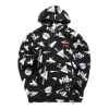 Puma X Helly Hansen All Over Print Hoodie 'black White Orange'