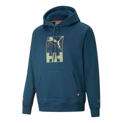 Puma X Helly Hansen Crossover Knit Sports Pullover Couple Style Navy Blue