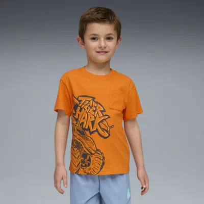 Puma X Hot Wheels™ Monster Trucks T-shirt Kids In Orange