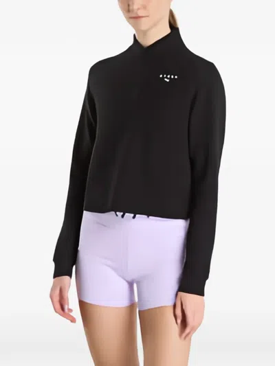 Puma X Hyrox Cloudspun Quarter-zip Sweater In Black