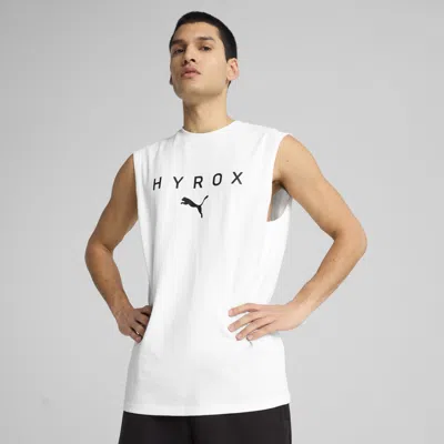 Puma X Hyrox Men's Cut-off Tank Top In White