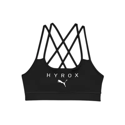 Puma X Hyrox Move Black Women's Bra In Metallic