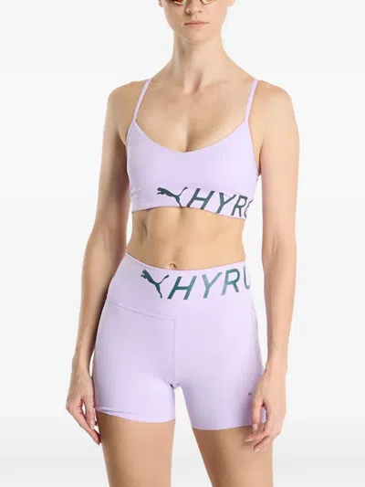 Puma X Hyrox Pwrmode Sports Bra In Purple