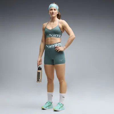 Puma X Hyrox Pwrmode Women's 4" Short Tights In Green