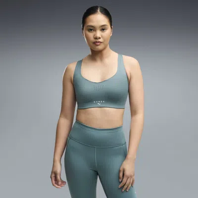 Puma X Hyrox Pwrmode Women's High Impact Sports Bra In Green