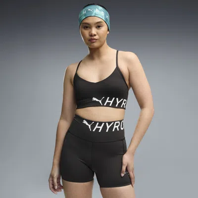 Puma X Hyrox Pwrmode Women's Strappy Sports Bra In Black