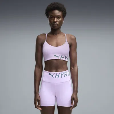 Puma X Hyrox Pwrmode Women's Strappy Sports Bra In Purple