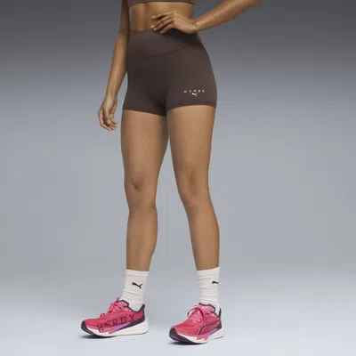 Puma X Hyrox Women's 3" Biker Shorts In Brown