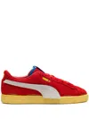 Puma Ferrari Joshua Vides Suede Sneakers In Red