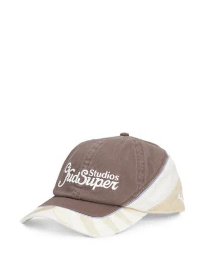 Puma X Kidsuper Embroidered Baseball Cap In Brown