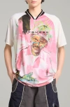 Puma Kidsuper Studios Printed Jersey T-shirt In Warm White