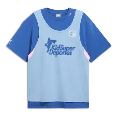 Puma X Kidsuper Hoops T-shirt 'clyde Royal' In Blue
