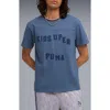 Puma X Kidsuper Mcfc Appliqué Cotton Graphic T-shirt In Blue
