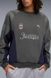 Puma X Kidsuper Mcfc Embroidered Cotton Graphic Sweatshirt In Black