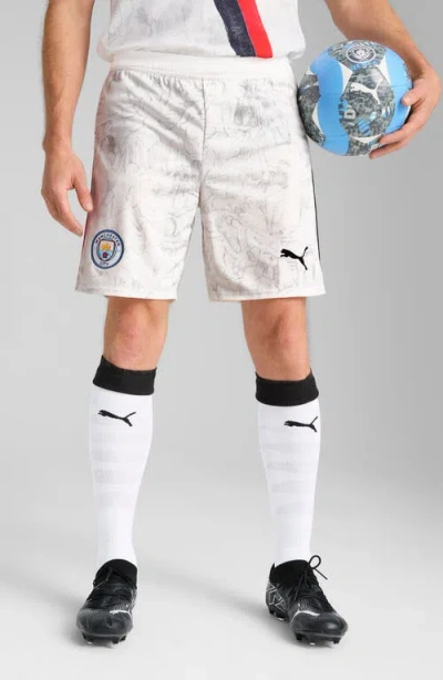 Puma X Kidsuper Mcfc Replica Performance Mesh Soccer Shorts In White