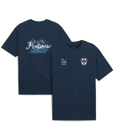 PUMA X KID SUPER MEN'S NAVY CF MONTERREY 2025 FIFA CLUB WORLD CUP GRAPHIC T-SHIRT