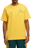 Puma X Kidsuper Msfc Cotton Graphic T-shirt In Yellow