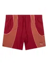 Puma X Kidsuper Panelled Drawstring Shorts In Red
