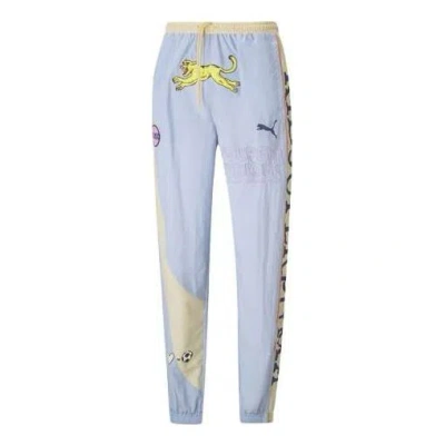 Puma X Kidsuper Studios Track Pants 'purple Yellow Black' In Gray