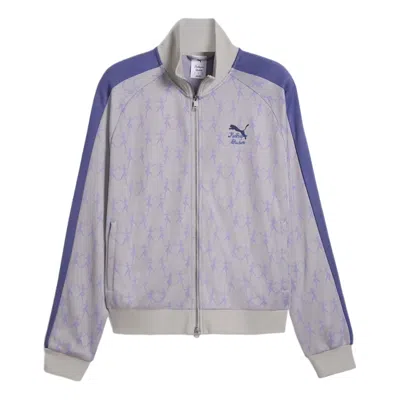 Puma X Kidsuper T7 Track Jacket 'gray Echo Aop'