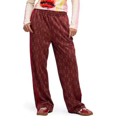 Puma X Kidsuper T7 Track Pants In Burgundy