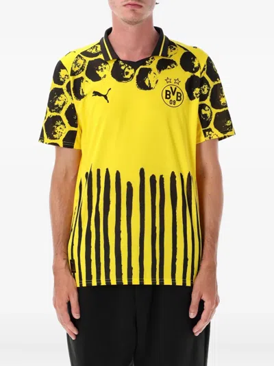 Puma X Kidsuper X Borussia Dortmund Jersey T-shirt In Yellow