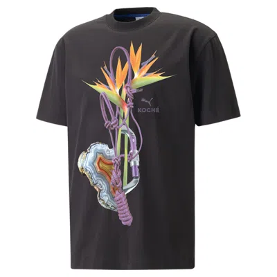 Puma X Koche Graphic T-shirt 'black' In Multi