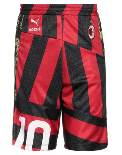 Puma X Koché Man Shorts & Bermuda Shorts Black Size L Polyester, Cotton