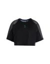 Puma X Koché Cropped Tee Woman T-shirt Black Size M Polyester In Black