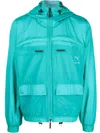 Puma X Koché Reversible Zip-up Hooded Jacket In Teal Blue